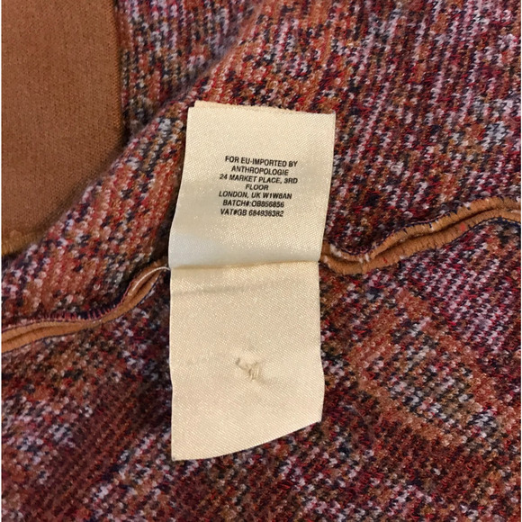 Anthropologie Moth Paisley Intarsia Blazer - Size Extra Small - Picture 12 of 13